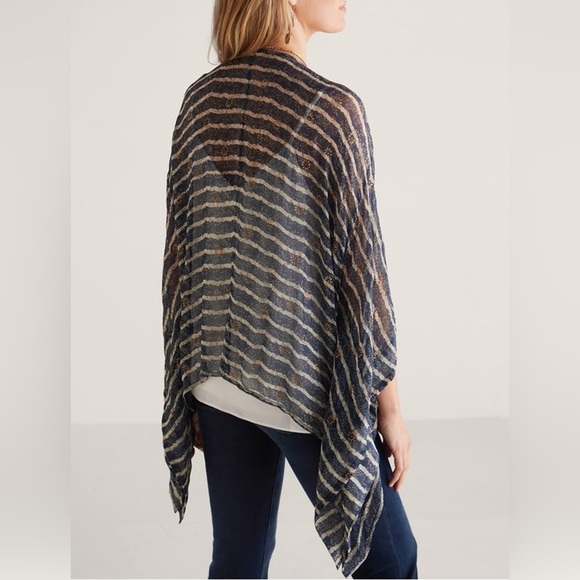 Soft Surroundings Midas Cardi Striped Kimono Topper Size PL/PXL - Picture 11 of 14